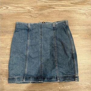 Free people Denim Blue Skirt